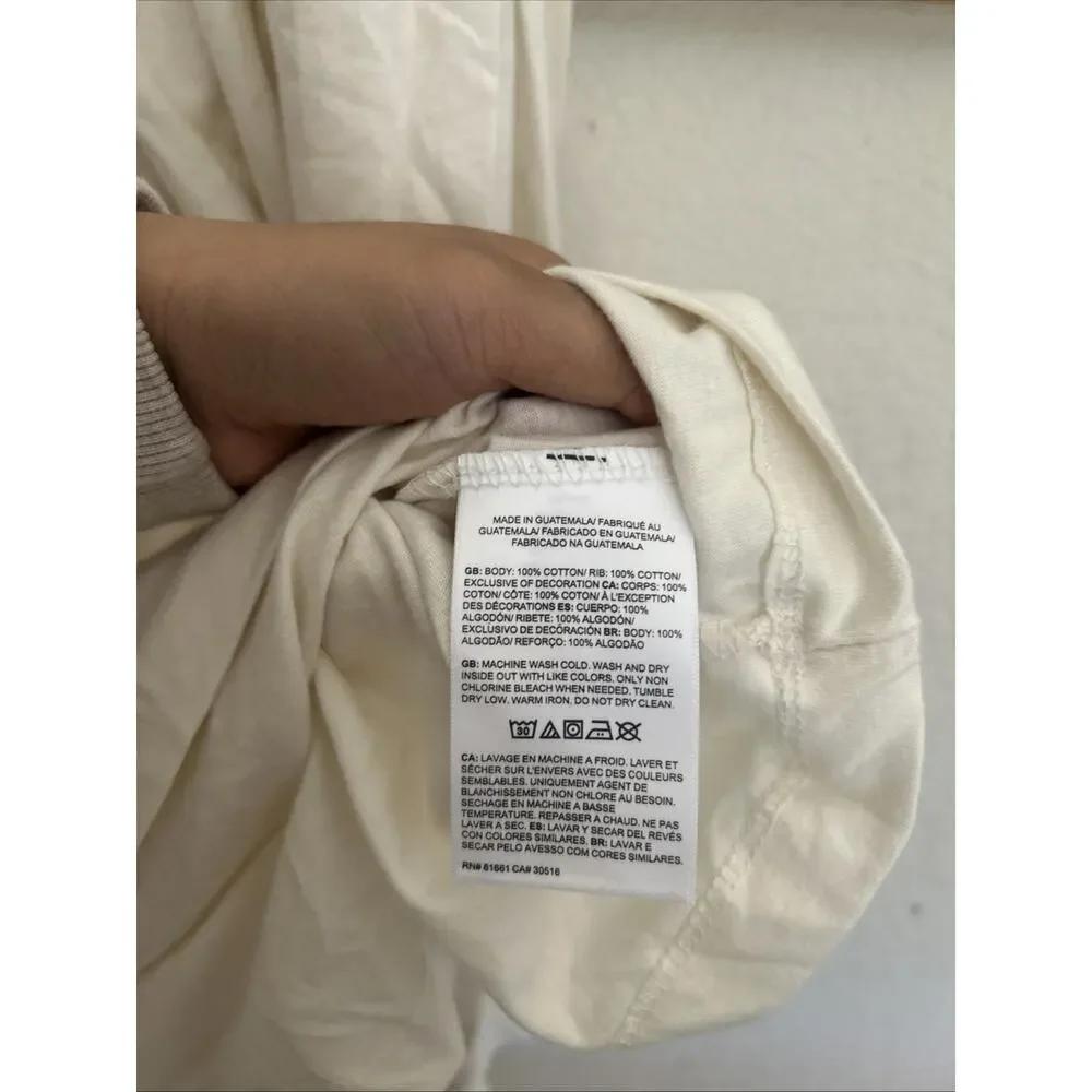 North Face Evolution Simple Dome Regular Long-Sleeve Tee In White XXL